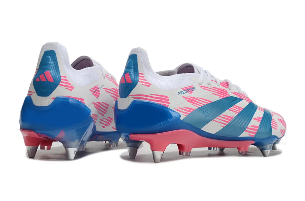 Adidas Predator 24 Elite SG - White/Sky Blue/Hot Pink