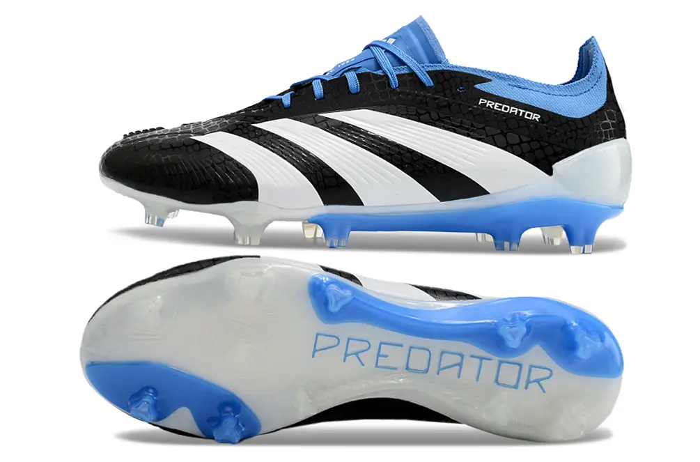 Adidas Predator 24 Elite FG - Black/Ice Blue/White