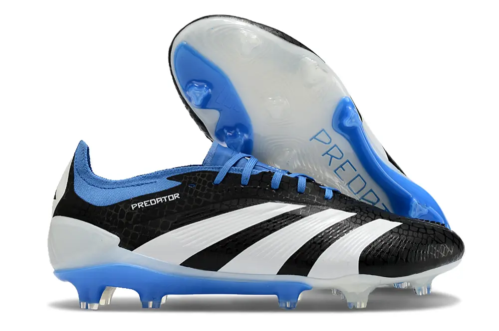 Adidas Predator 24 Elite FG - Black/Ice Blue/White