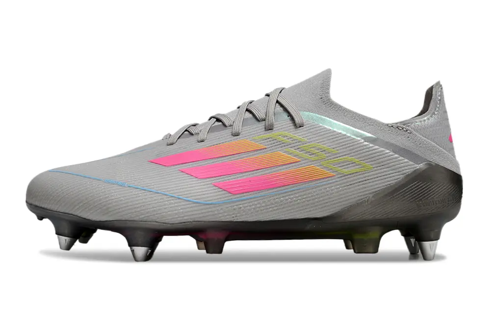Adidas F50 Elite SG - Gray/Neon Pink/Spring Yellow