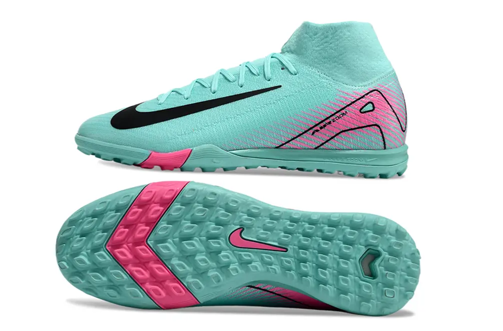 Nike Air Zoom Mercurial Superfly 10 Elite TF - Aqua/Deep Pink/Black