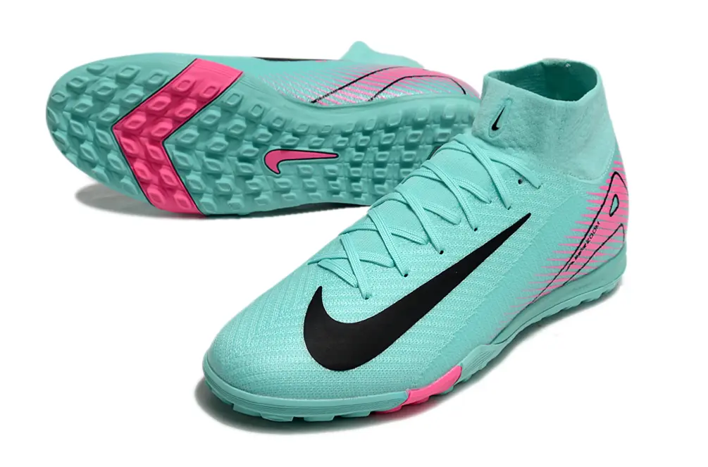 Nike Air Zoom Mercurial Superfly 10 Elite TF - Aqua/Deep Pink/Black