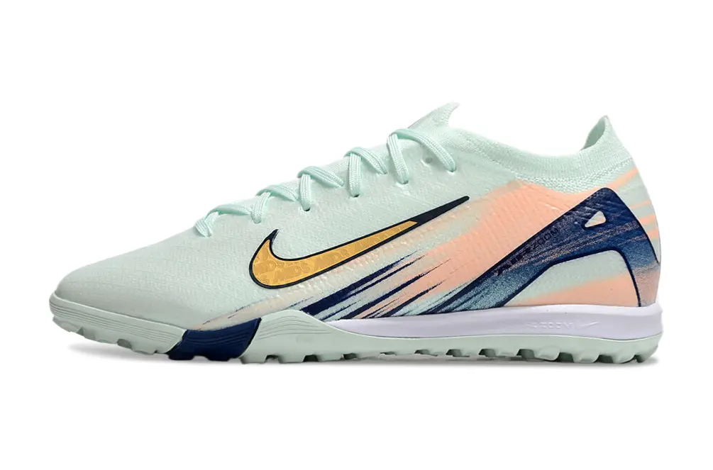 Nike Air Zoom Mercurial Vapor 16 Elite TF - Mint/Coral Pink/Navy Blue
