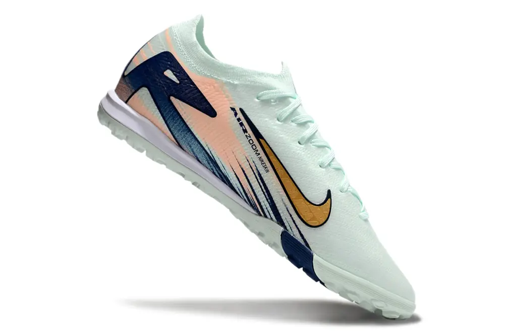 Nike Air Zoom Mercurial Vapor 16 Elite TF - Mint/Coral Pink/Navy Blue