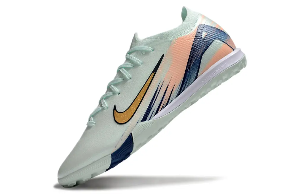 Nike Air Zoom Mercurial Vapor 16 Elite TF - Mint/Coral Pink/Navy Blue