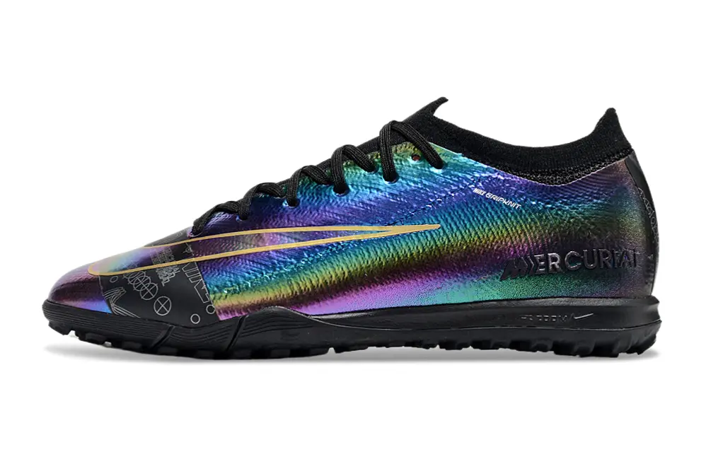 Nike Air Zoom Mercurial Vapor 16 Elite TF - Black/Iridescent Blue/Pink
