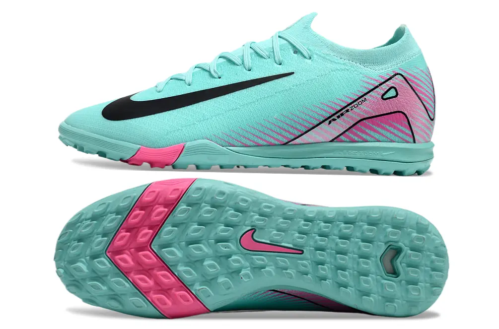 Nike Air Zoom Mercurial Vapor 16 Elite TF - Aqua/Coral Pink/Black