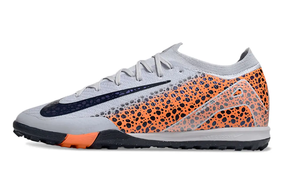 Nike Air Zoom Mercurial Vapor 16 Elite TF - Gray/Electric Orange/Navy Blue
