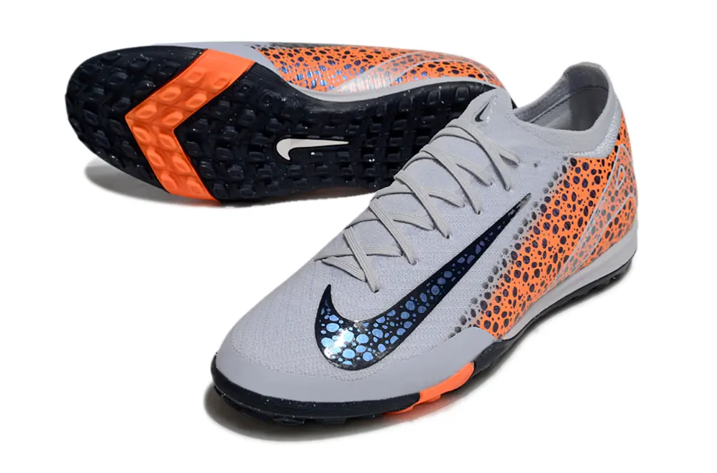 Nike Air Zoom Mercurial Vapor 16 Elite TF - Gray/Electric Orange/Navy Blue