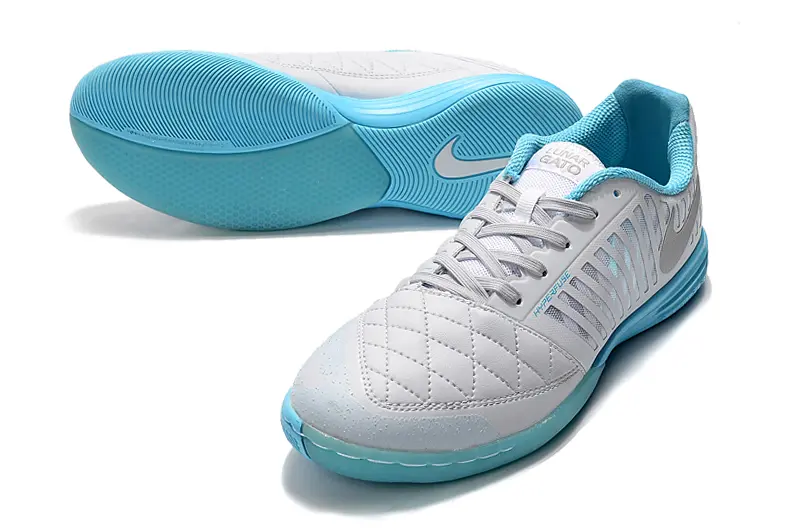 Nike Lunar Gato 2 IC - Gray/Sky Blue/Light Blue