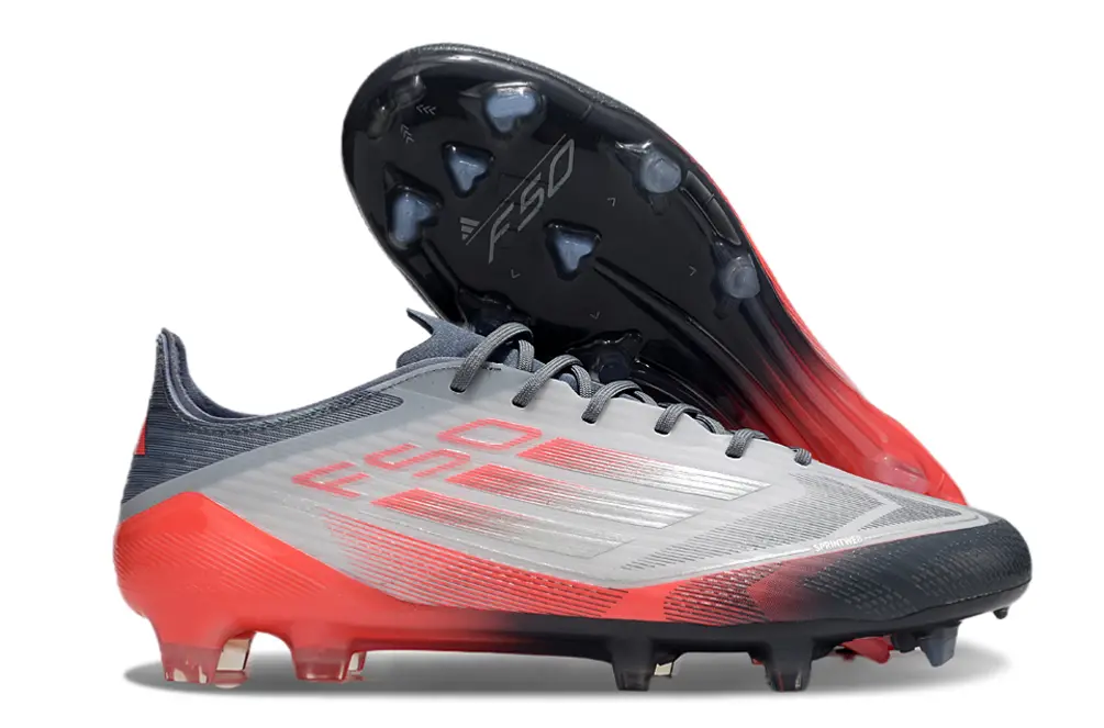 Adidas F50 Elite FG - Gray/Solar Red/Thunder Blue