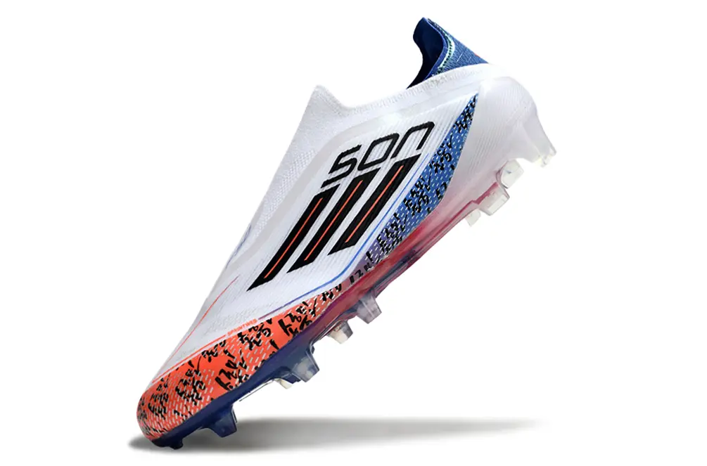 Son x Adidas F50 Elite Laceless FG - White/Bright Orange/Dark Blue