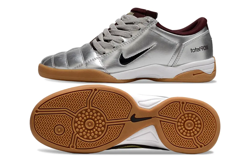 Nike Total 90 III IC - Silver/Burgundy/Gum