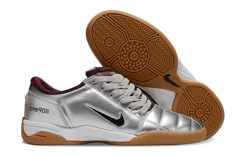 Nike Total 90 III IC - Silver/Burgundy/Gum