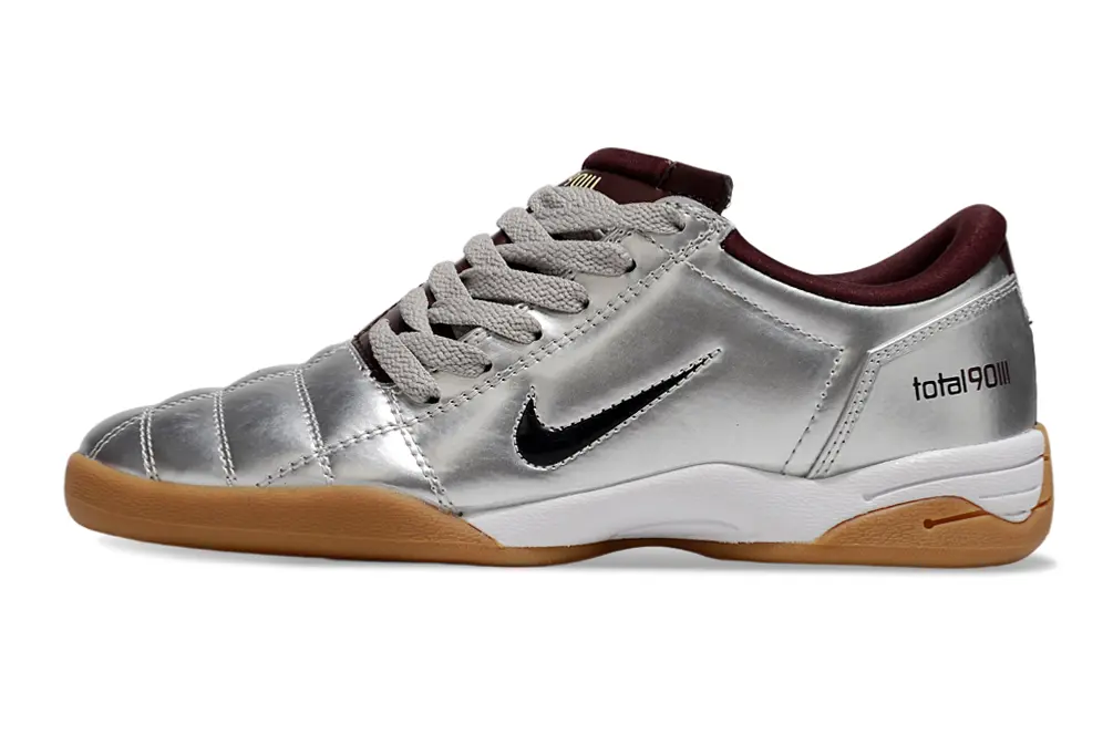 Nike Total 90 III IC - Silver/Burgundy/Gum