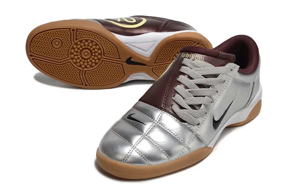 Nike Total 90 III IC - Silver/Burgundy/Gum