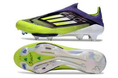 Adidas F50+ Elite Laceless Lightstrike Pro FG - Yellow/Electric Green/Deep Purple