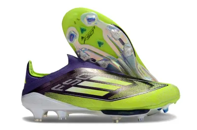 Adidas F50+ Elite Laceless Lightstrike Pro FG - Yellow/Electric Green/Deep Purple