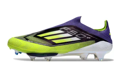 Adidas F50+ Elite Laceless Lightstrike Pro FG - Yellow/Electric Green/Deep Purple