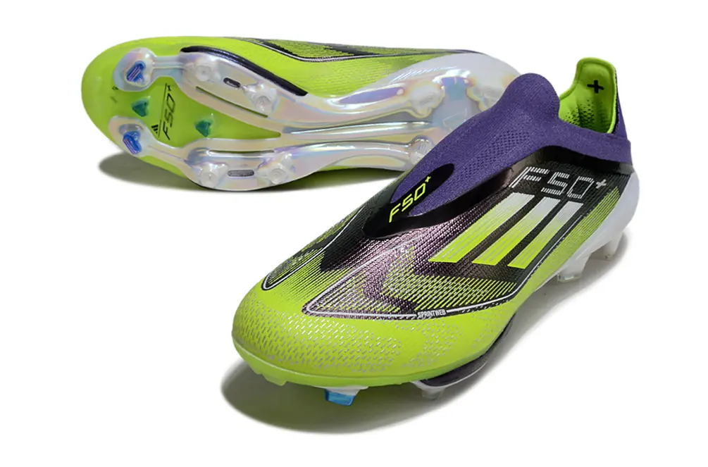 Adidas F50+ Elite Laceless Lightstrike Pro FG - Yellow/Electric Green/Deep Purple