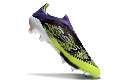 Adidas F50+ Elite Laceless Lightstrike Pro FG - Yellow/Electric Green/Deep Purple