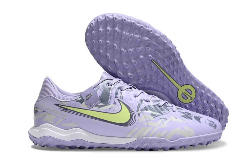 Nike Tiempo Legend 10 Academy TF - Purple/Lime Green/Pale Lavender