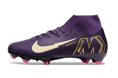 Nike Air Zoom Mercurial Superfly 10 Academy FG - Purple/Gold Rush/Pink Flash