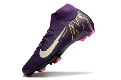 Nike Air Zoom Mercurial Superfly 10 Academy FG - Purple/Gold Rush/Pink Flash