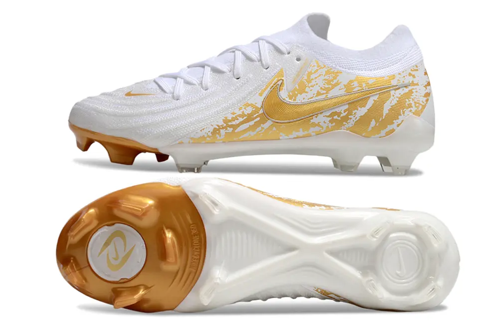 Nike Phantom GX 2 Elite FG - White/Metallic Gold/White Pearl