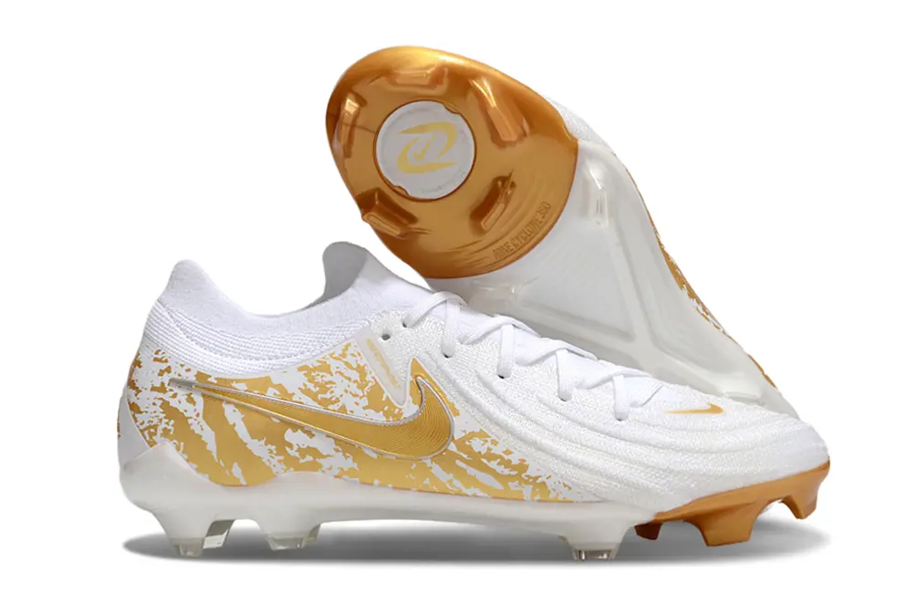 Nike Phantom GX 2 Elite FG - White/Metallic Gold/White Pearl