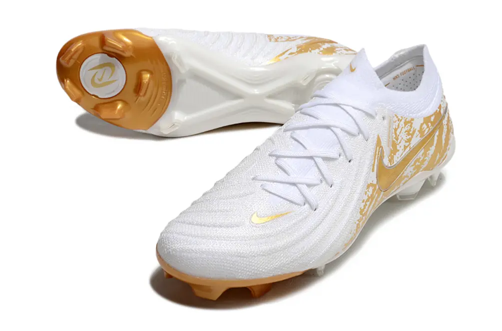 Nike Phantom GX 2 Elite FG - White/Metallic Gold/White Pearl