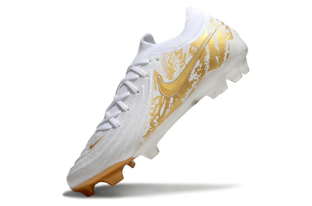Nike Phantom GX 2 Elite FG - White/Metallic Gold/White Pearl