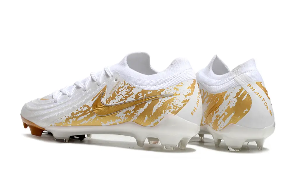 Nike Phantom GX 2 Elite FG - White/Metallic Gold/White Pearl