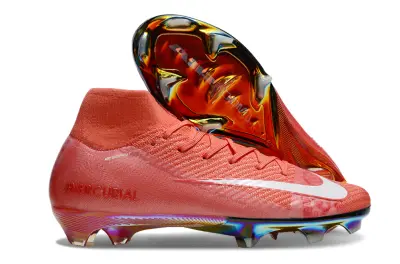 Nike Air Zoom Mercurial Superfly 10 Elite FG - Red/Coral Burst/Rainbow Splash