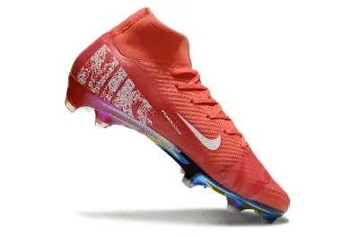 Nike Air Zoom Mercurial Superfly 10 Elite FG - Red/Coral Burst/Rainbow Splash