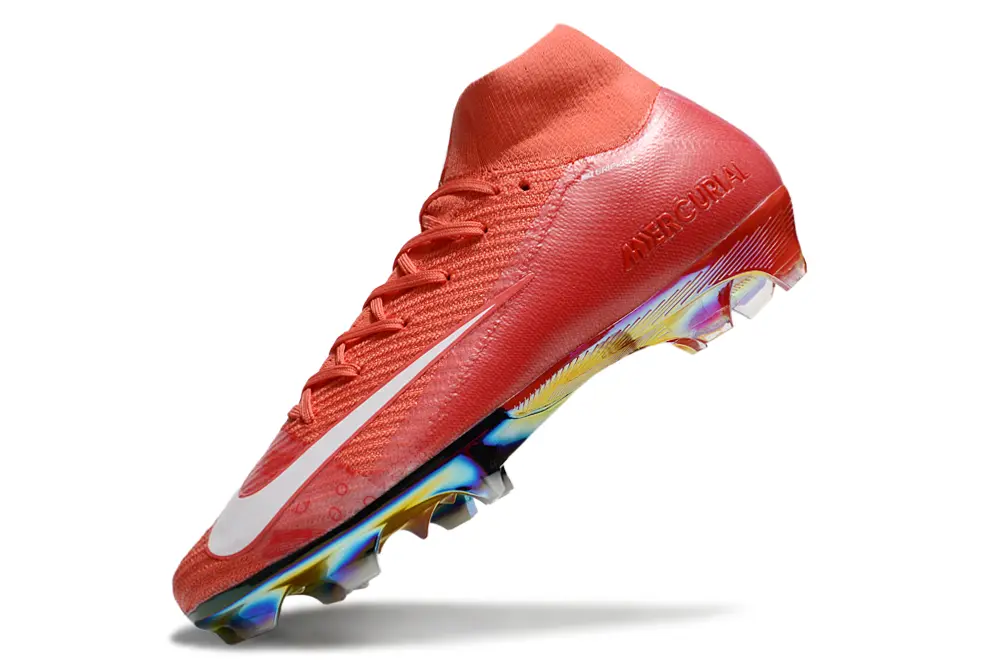 Nike Air Zoom Mercurial Superfly 10 Elite FG - Red/Coral Burst/Rainbow Splash