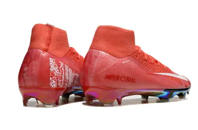 Nike Air Zoom Mercurial Superfly 10 Elite FG - Red/Coral Burst/Rainbow Splash