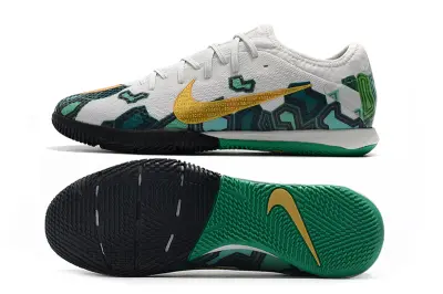 Nike Mercurial Vapor 13 Pro IC - White/Pine Green/Metallic Gold