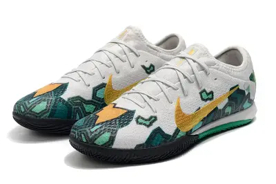 Nike Mercurial Vapor 13 Pro IC - White/Pine Green/Metallic Gold