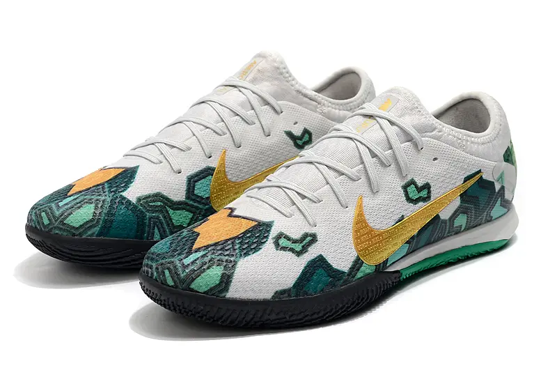 Nike Mercurial Vapor 13 Pro IC - White/Pine Green/Metallic Gold