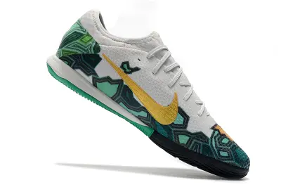 Nike Mercurial Vapor 13 Pro IC - White/Pine Green/Metallic Gold