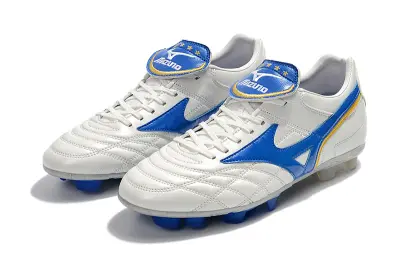 Mizuno Morelia 2 FG - White/Royal Blue/Sunshine Yellow