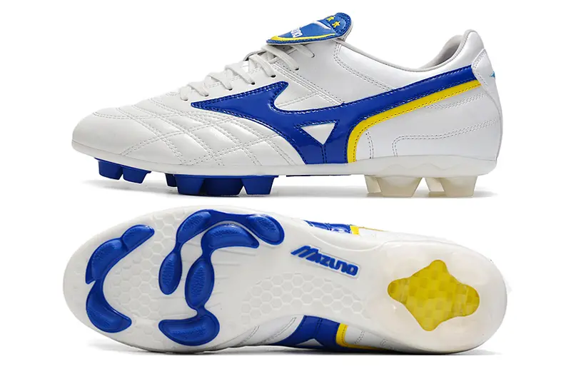 Mizuno Morelia 2 FG - White/Royal Blue/Golden Yellow