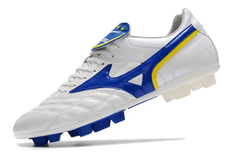 Mizuno Morelia 2 FG - White/Royal Blue/Golden Yellow