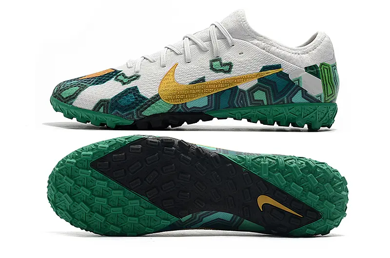Nike Mercurial Vapor 13 Pro TF - White/Emerald Green/Golden Yellow