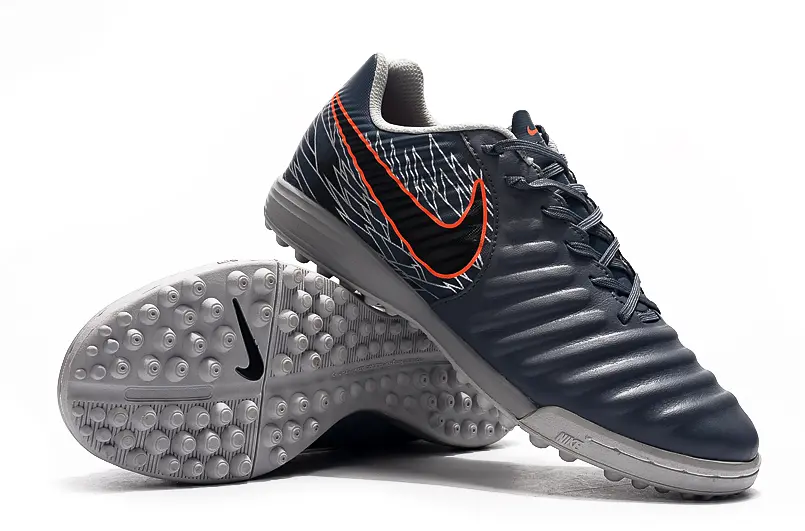 Nike Tiempo Ligera 4 TF - Gray/Electric Orange/Steel Grey