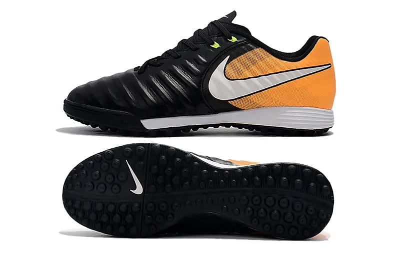 Nike Tiempo Ligera 4 TF - Black/Orange Burst/Lightning Yellow