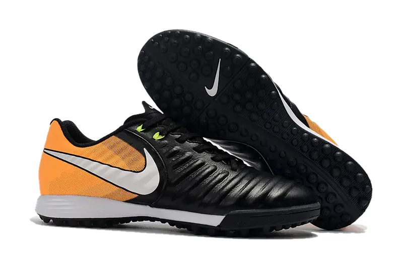 Nike Tiempo Ligera 4 TF - Black/Orange Burst/Lightning Yellow