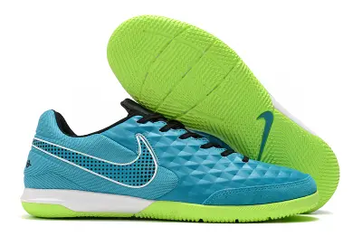 NIke Tiempo Legend 8 Academy IC - Blue/Aqua Green/Neon Yellow