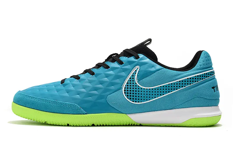 NIke Tiempo Legend 8 Academy IC - Blue/Aqua Green/Neon Yellow